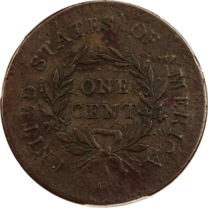 image for: 1793 Wreath 1c PCGS XF Details (Lettered Edge, Damage)