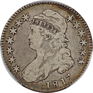 image for: 1817 50c PCGS/CAC VG-10 (Punched Date)
