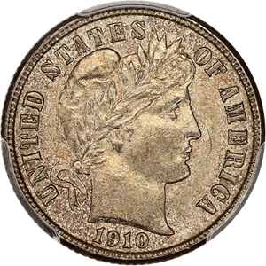 image for: 1910-S 10c PCGS MS62
