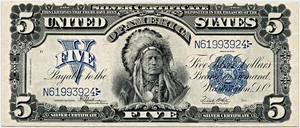 image for: FR. 281 1899 $5 PMG Very Fine 30