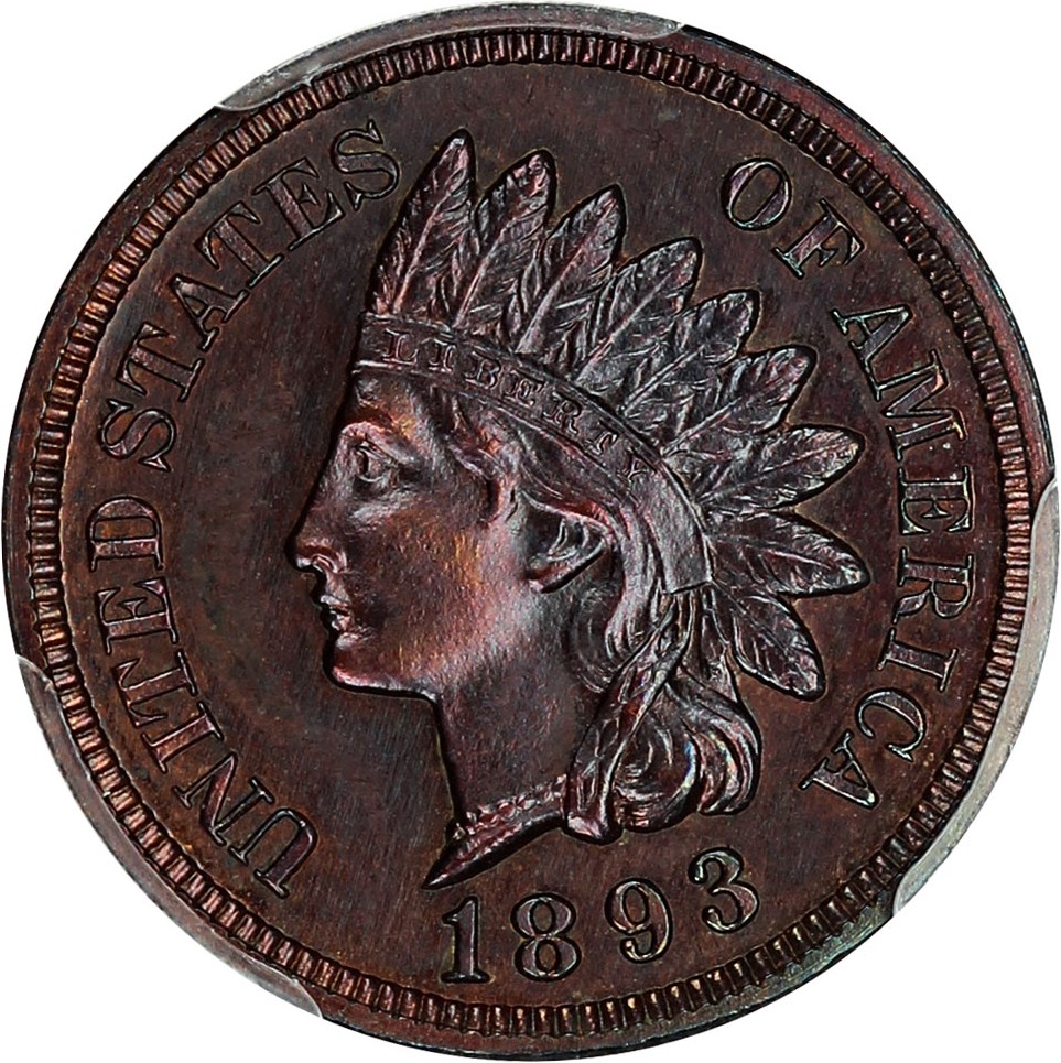 image for: 1893 1c PCGS Proof 63 BN