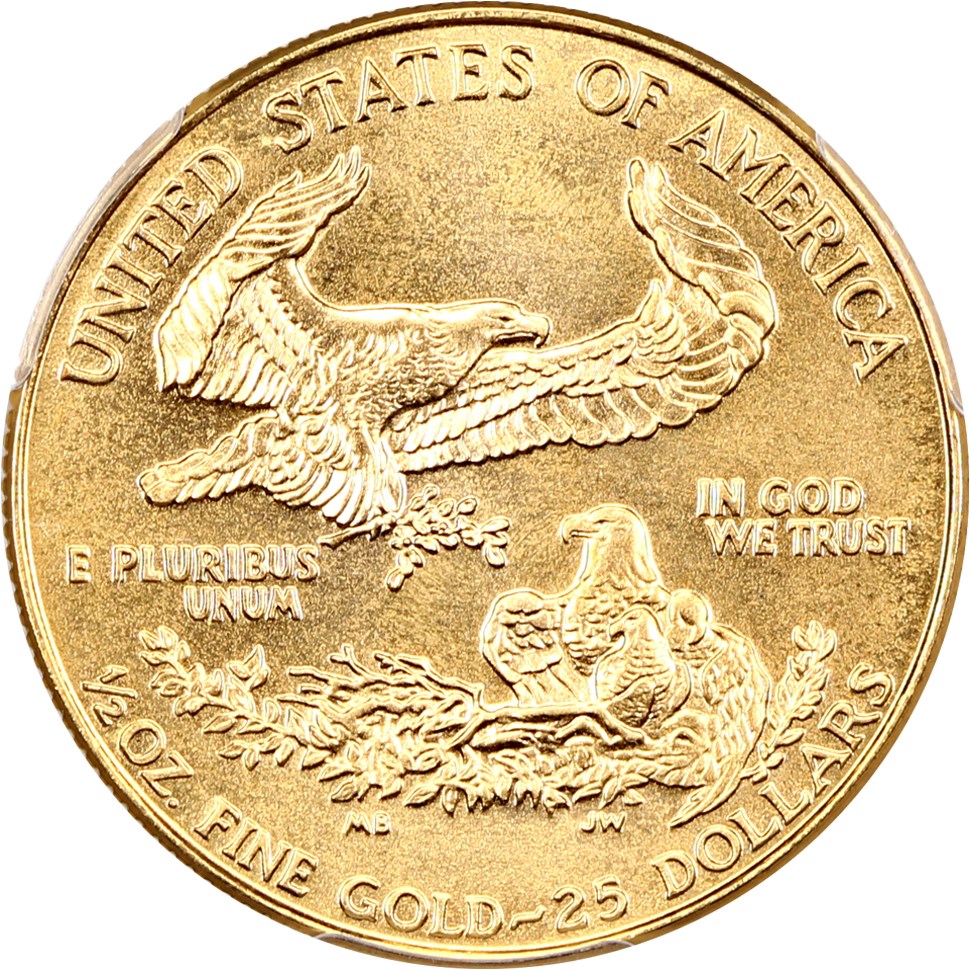 image for: 1994 Gold Eagle $25 PCGS MS68