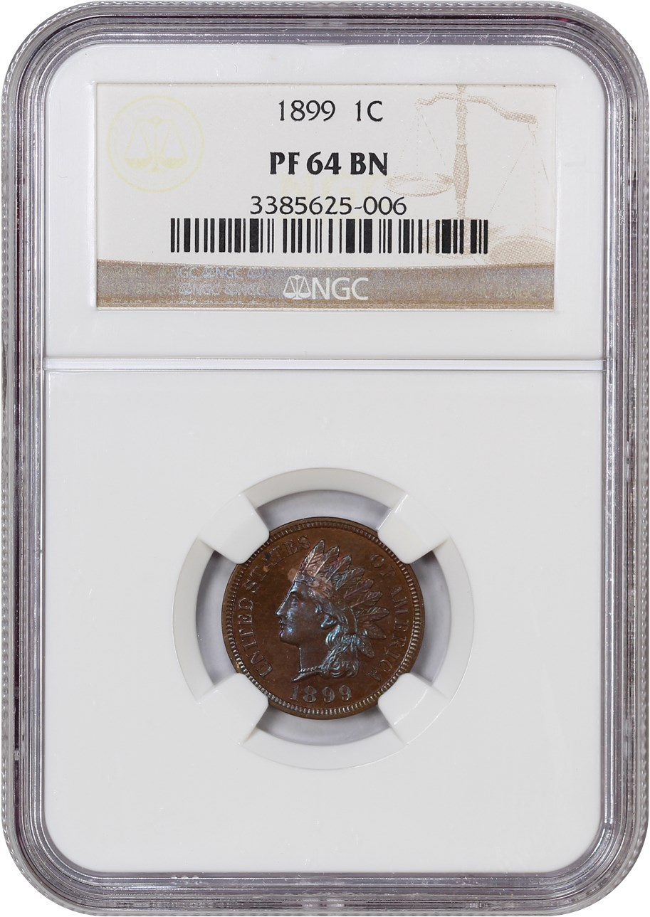 image for: 1899 1c NGC Proof 64 BN