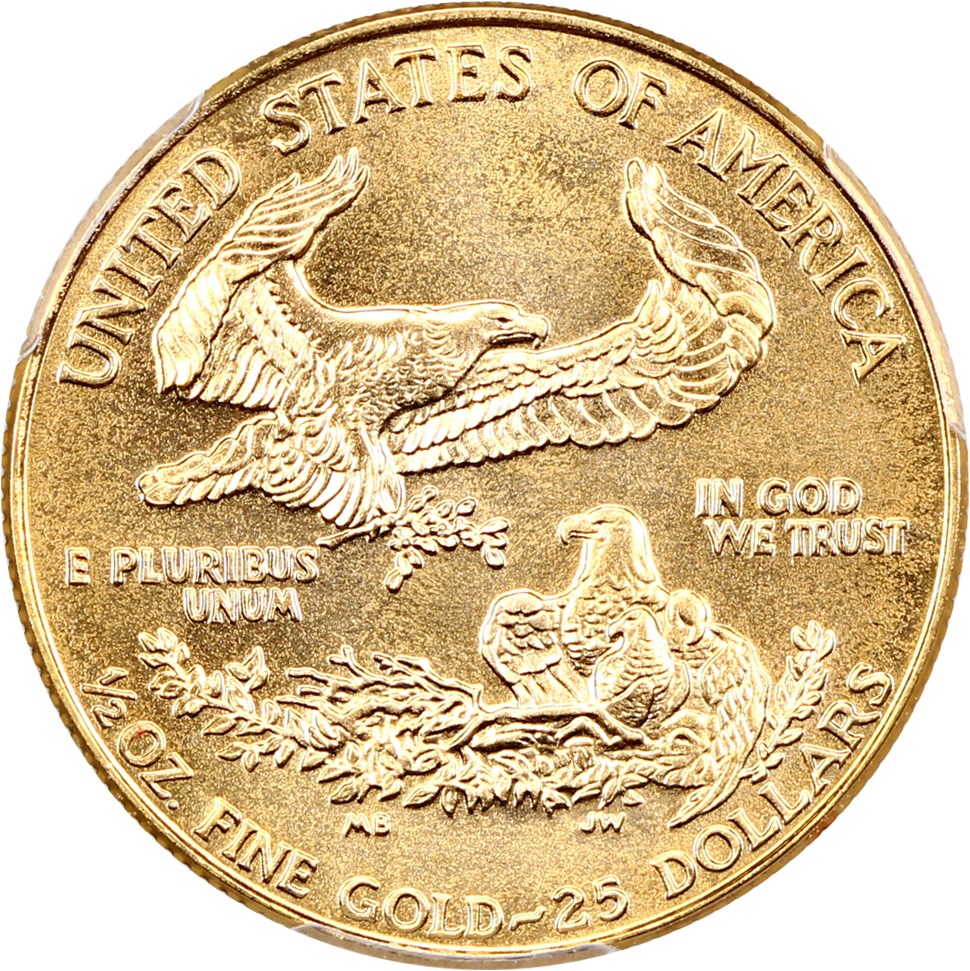 image for: 1994 Gold Eagle $25 PCGS MS68