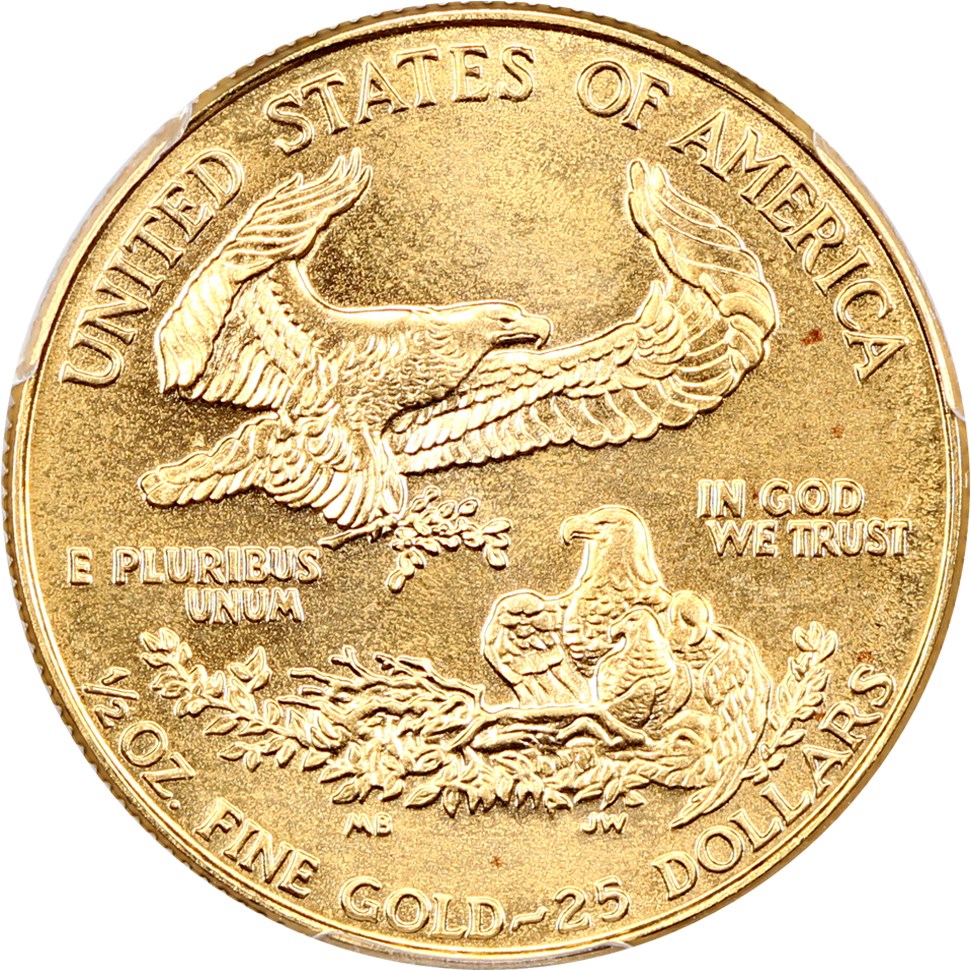 image for: 1994 Gold Eagle $25 PCGS MS68