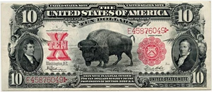image for: FR. 122 1901 $10 Legal Tender PMG Very Fine 35