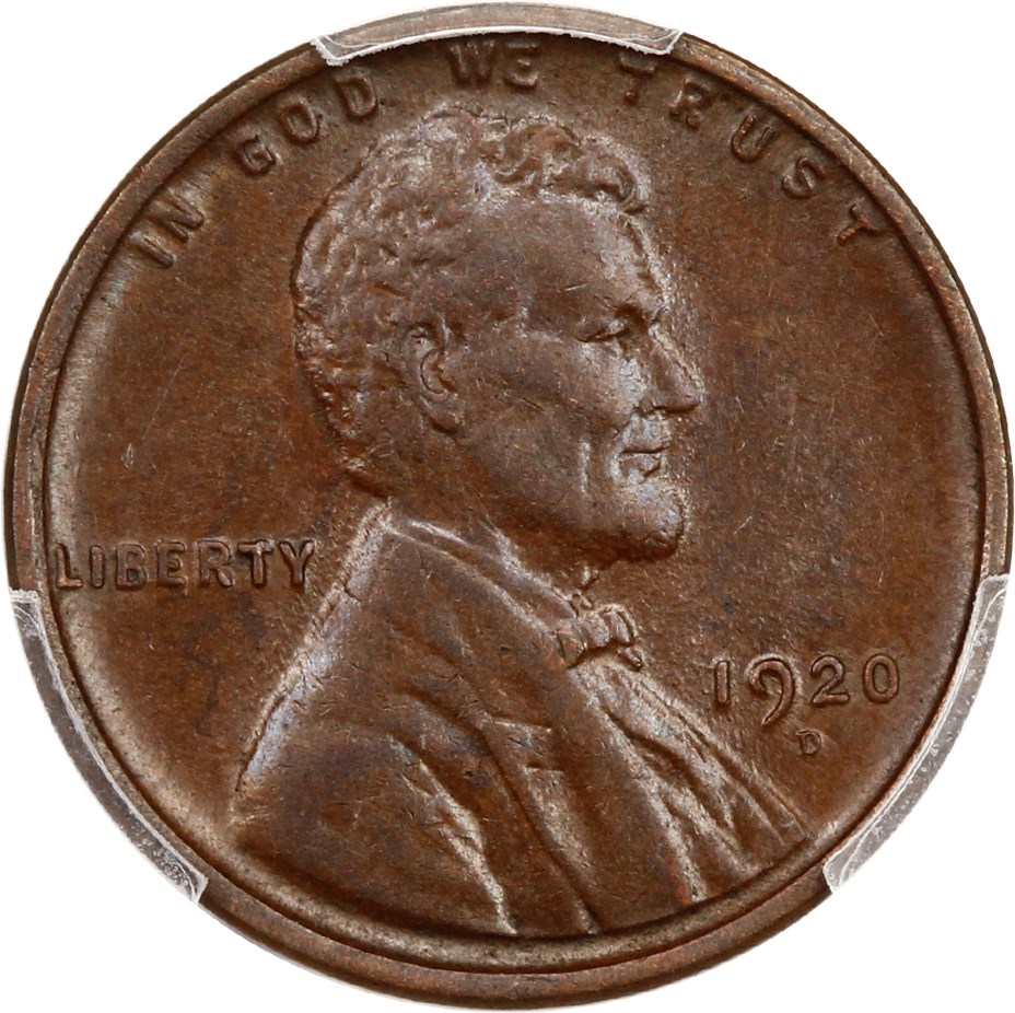 image for: 1920-D 1c PCGS AU58