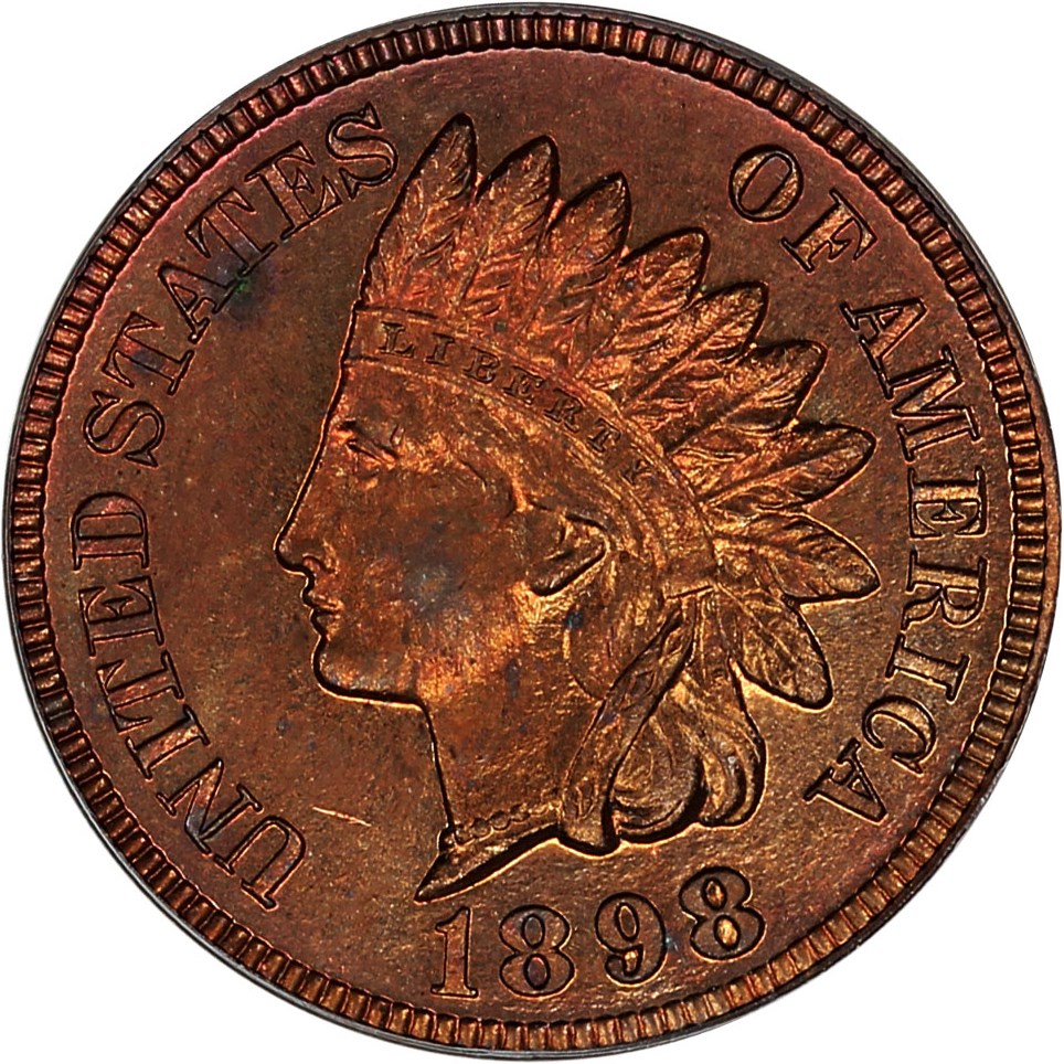 image for: 1898 1c PCGS Proof 64 RB (OGH)