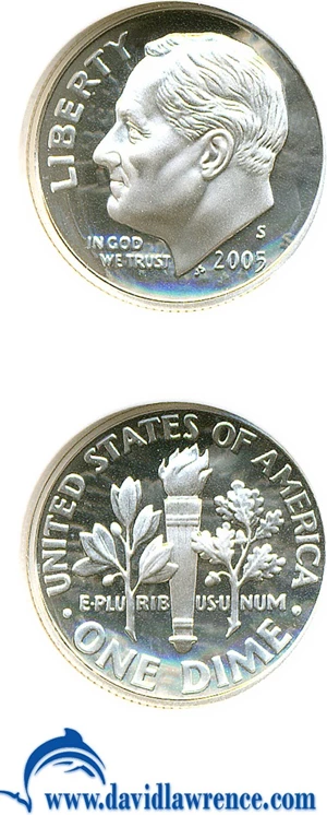 image for: 2005-S 10c Silver NGC Proof 70 UCameo