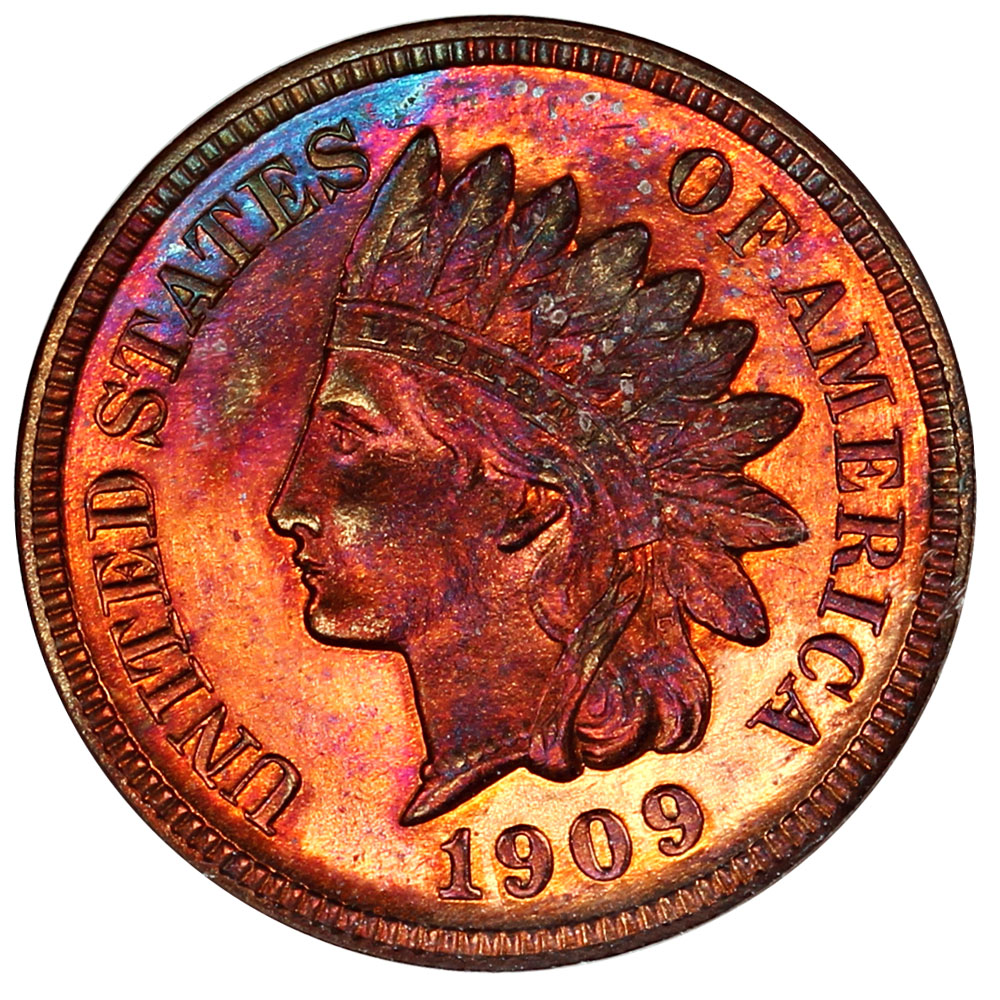 image for: 1909 Indian 1c NGC Proof 63 RB