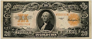 image for: FR. 1187m 1922 $20 Gold Certificate PMG Choice Extremely Fine 40 EPQ