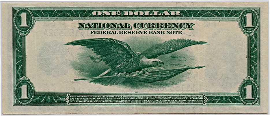 image for: FR. 743 1918 $1 FRBN San Francisco PMG Very Fine 35 EPQ