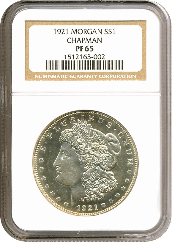 image for: 1921 $1 Chapman NGC Proof 65 