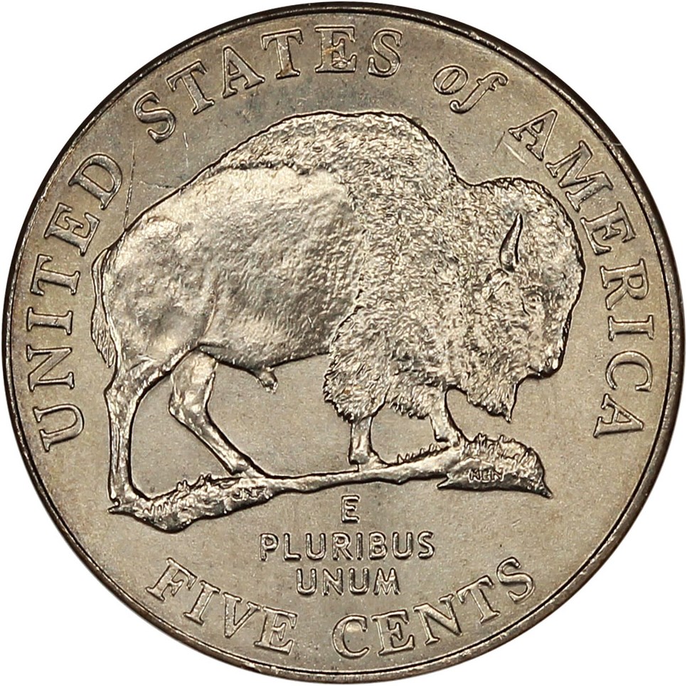 image for: Mint Error: 2005-P Bison 5c NGC MS65 (Reverse Die Crack)