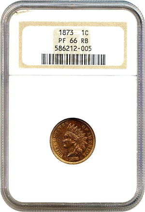image for: 1873 1c NGC Proof 66 RB