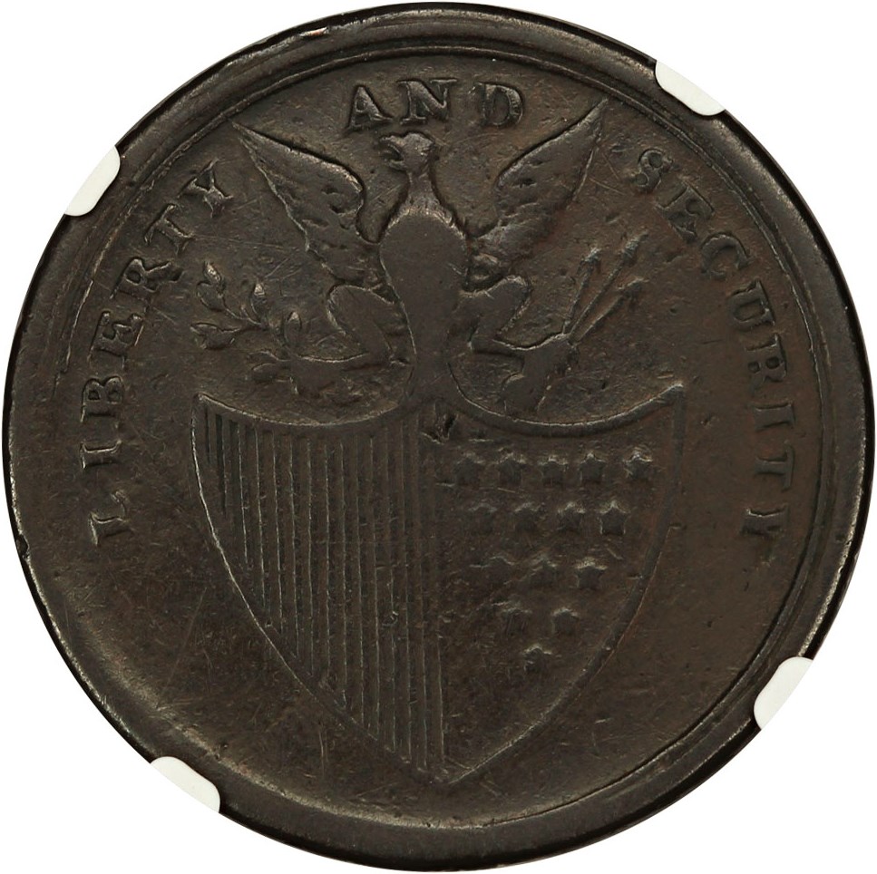 image for: 1795 Washington LIBERTY AND SECURITY Penny NGC VF25 (Asylum Edge)
