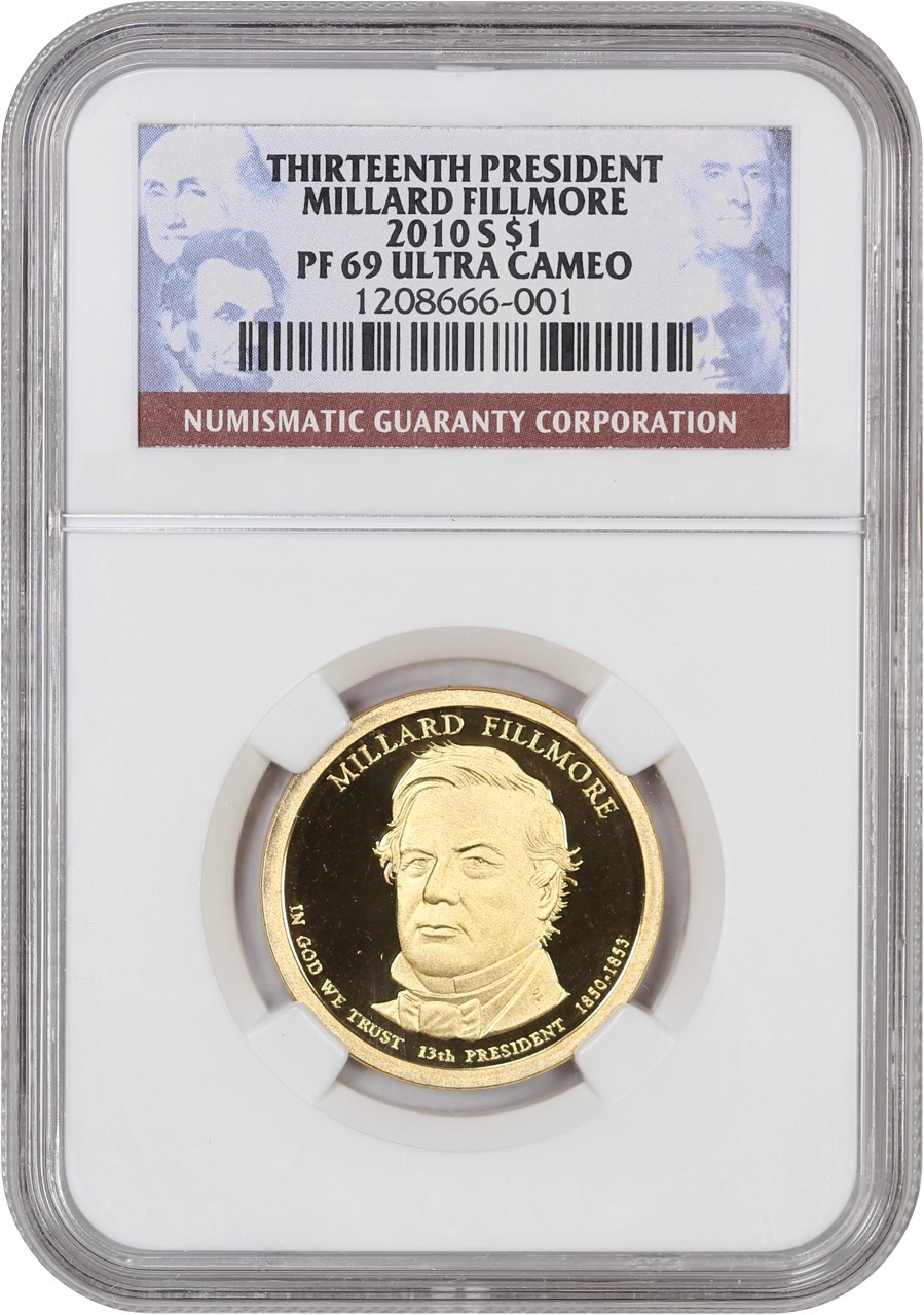 image for: 2010-S Millard Fillmore $1 NGC Proof 69 UCAM