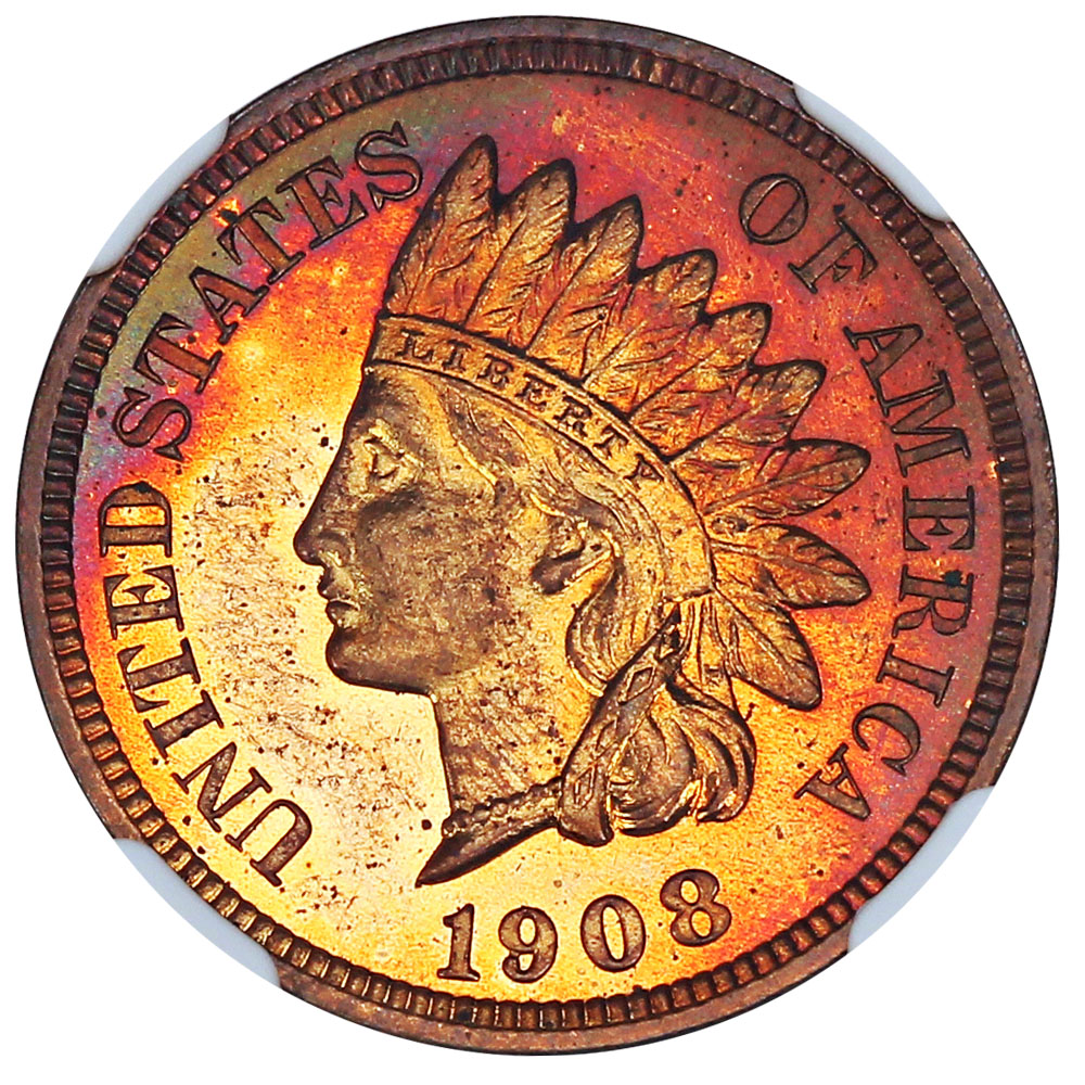 image for: 1908 1c NGC Proof 64 RB