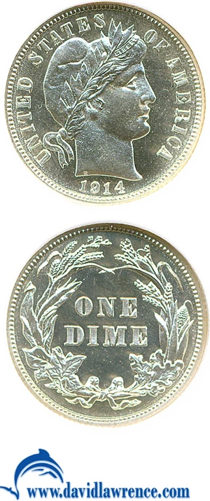 image for: 1914 10c NGC Proof 66 Cameo