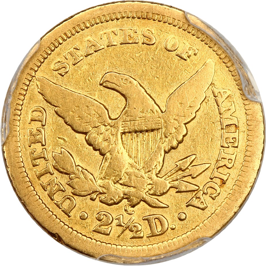 image for: 1842-C $2 1/2 PCGS F15