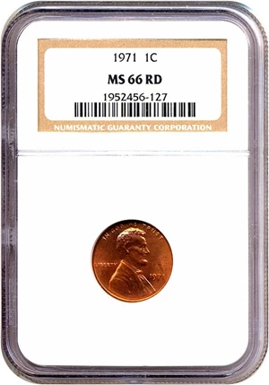 image for: 1971 1c NGC MS66 RD