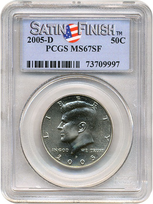 image for: 2005-D 50c Satin Finish PCGS MS67 