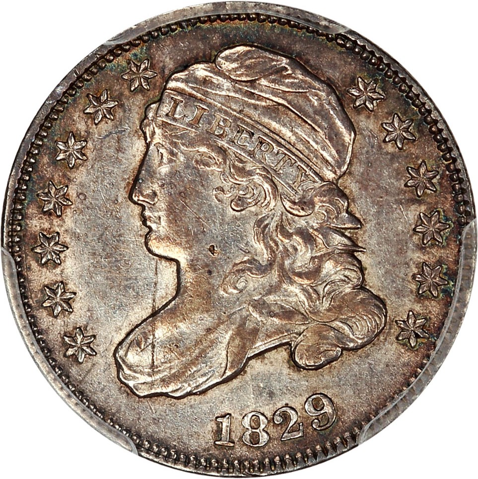 image for: 1829 10c PCGS AU53 (Medium 10C)
