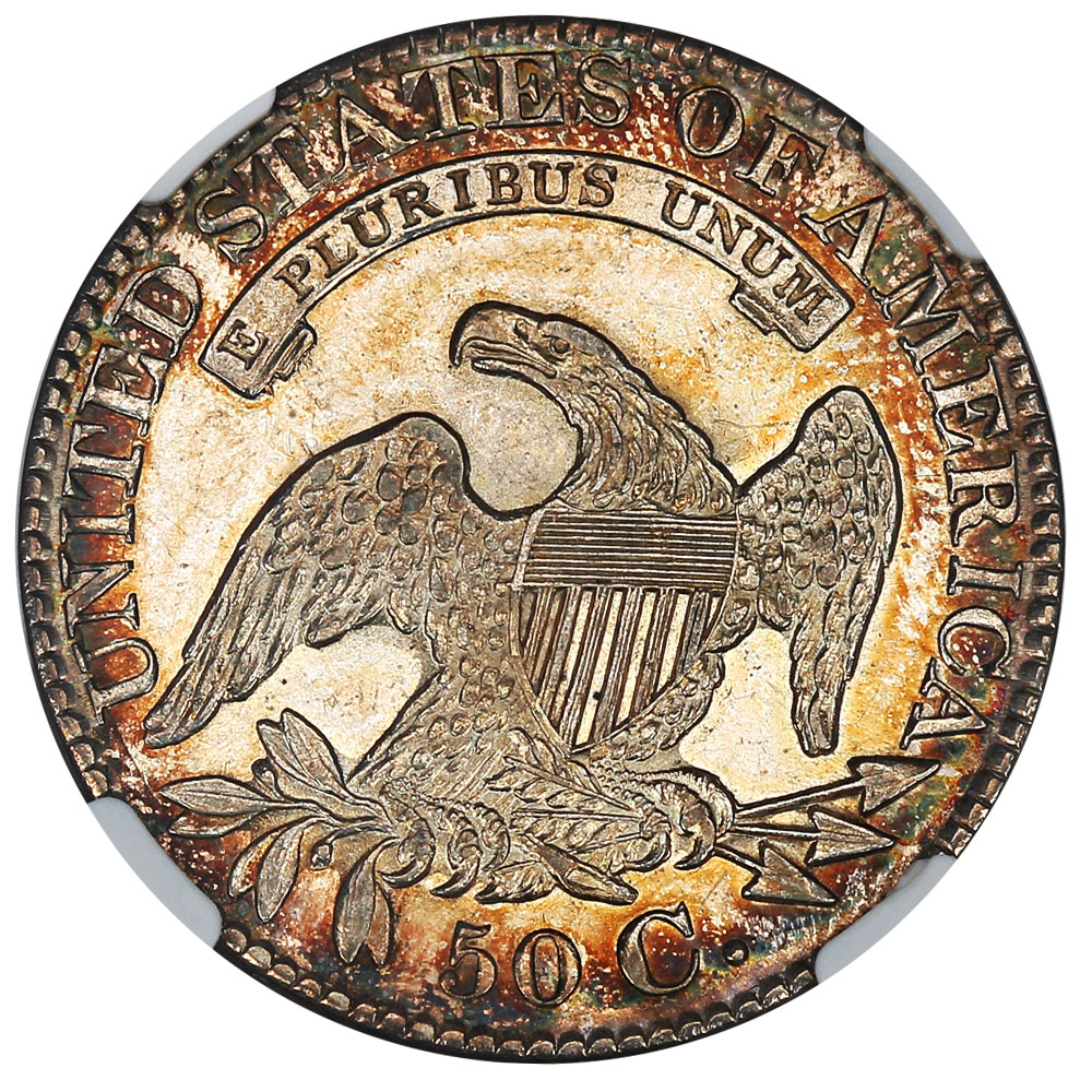 image for: 1828 50c NGC MS61 (Square Base 2, Large 8)