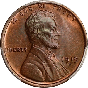 image for: 1919-D 1c PCGS MS65 RB