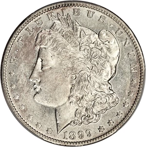 image for: 1899-O $1 PCGS AU55 (Micro O)