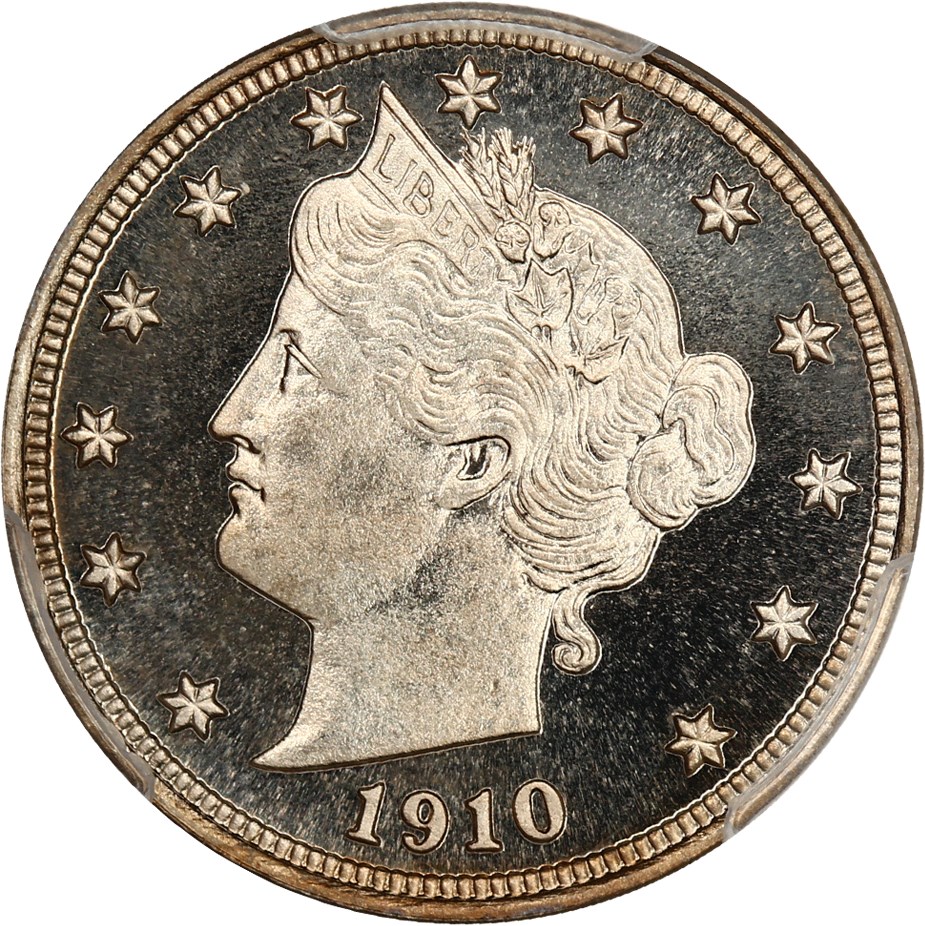 image for: 1910 5c PCGS Proof 67+ CAM ex: D.L. Hansen