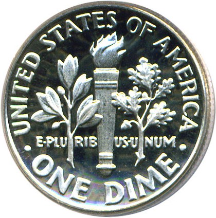 image for: 1991-S 10c  PCGS Proof 69 DCameo