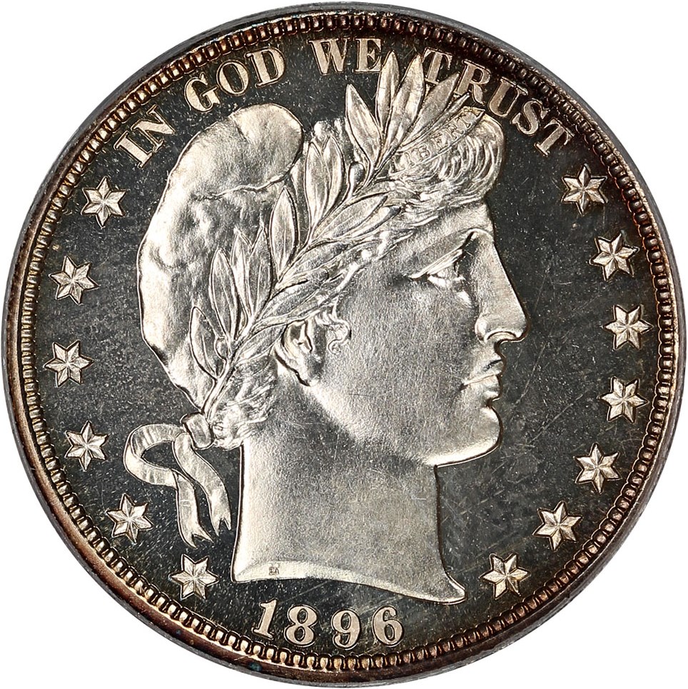 image for: 1896 50c PCGS/CAC Proof 64 (OGH)