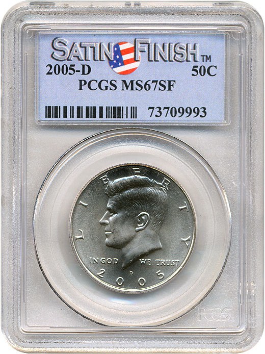 image for: 2005-D 50c Satin Finish PCGS MS67 
