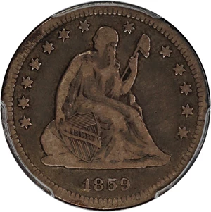 image for: 1859-O 25c PCGS/CAC VF20