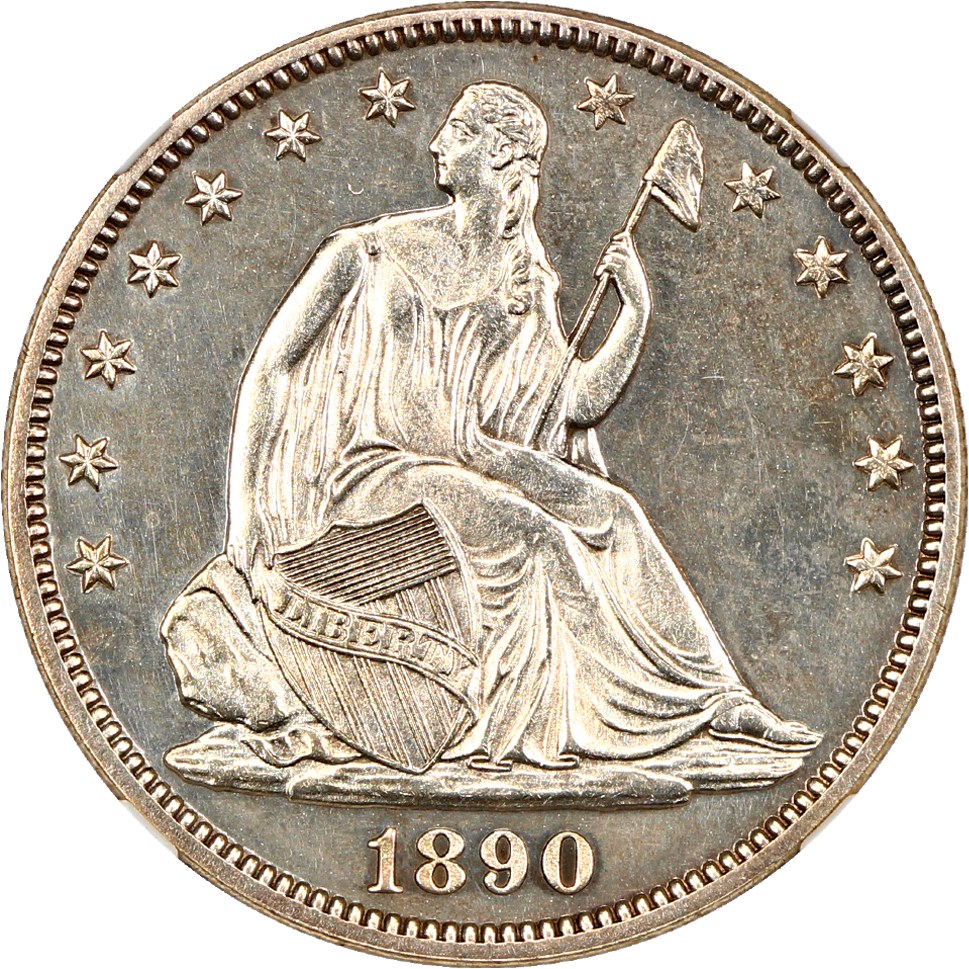 image for: 1890 50c NGC Proof 63