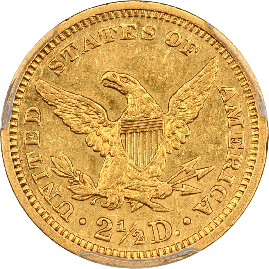 image for: 1881 $2 1/2 PCGS AU50