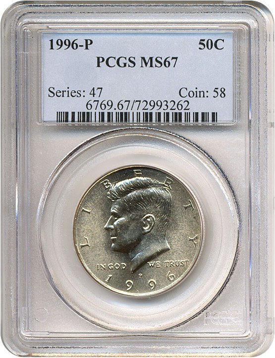 image for: 1996-P 50c  PCGS MS67 