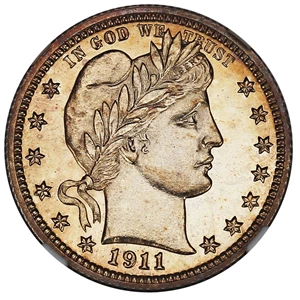 image for: 1911 25c NGC Proof 65
