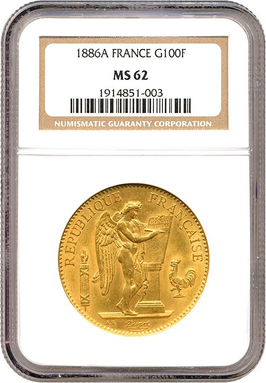 1886-A 100 Fr MS