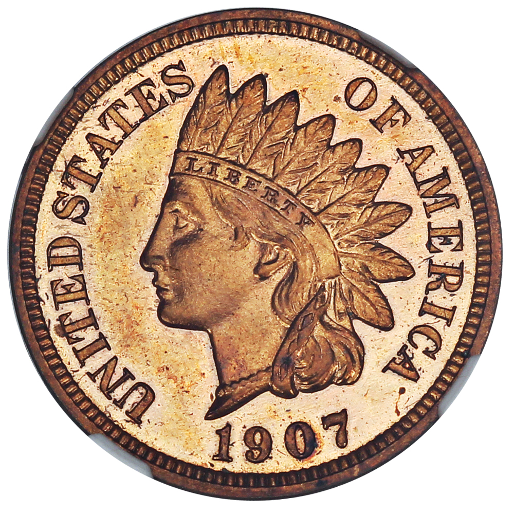 image for: 1907 1c NGC Proof 62 RD