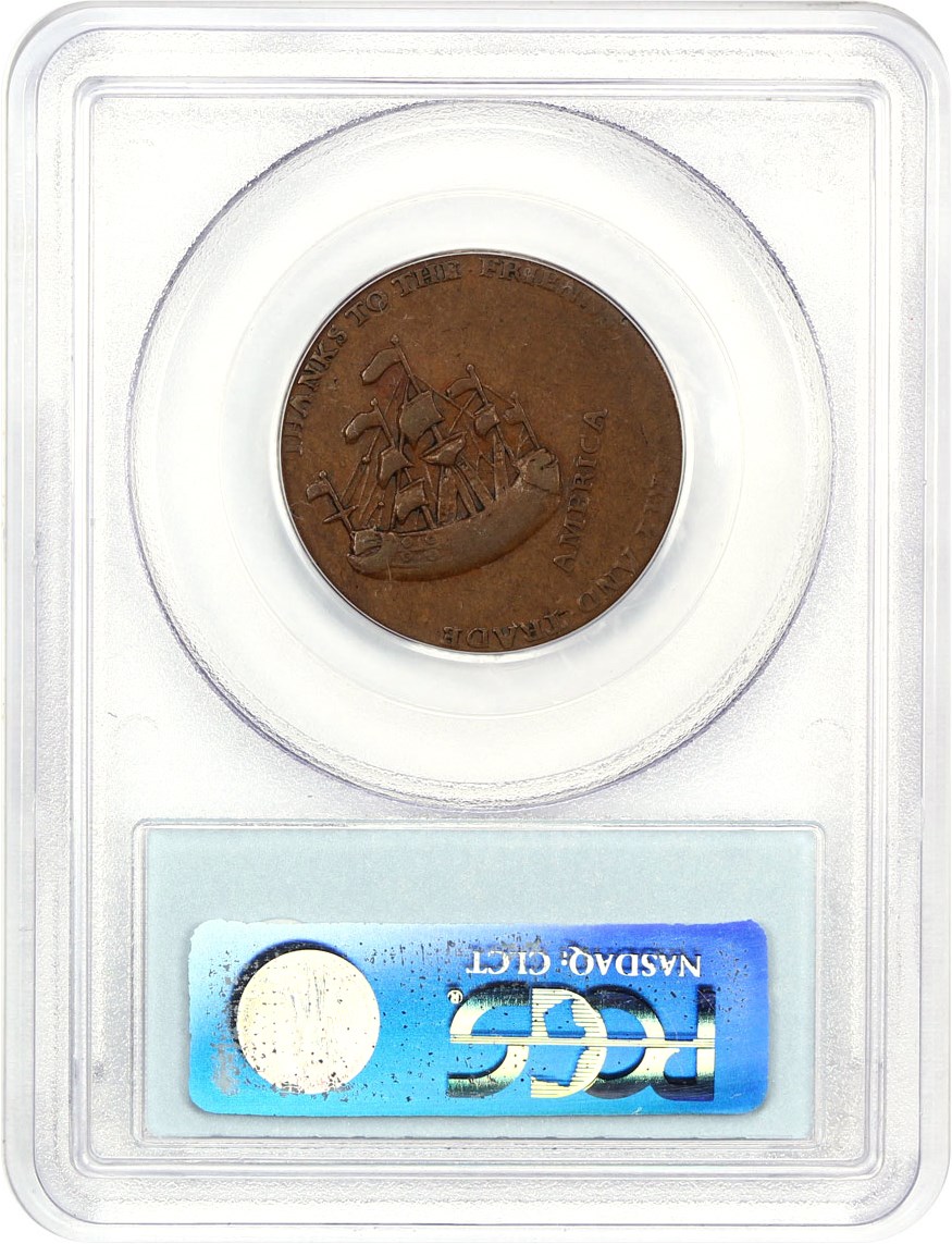 image for: 1766 Pitt Halfpenny PCGS/CAC XF40