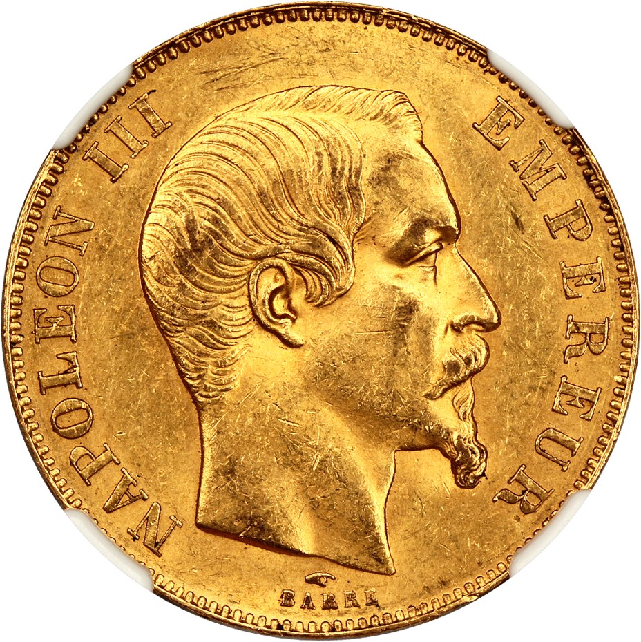 image for: 1857-A 50 Fr NGC MS62 