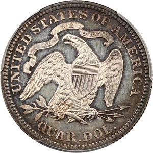 image for: 1876 25c PCGS Proof 62 ex: D.L. Hansen