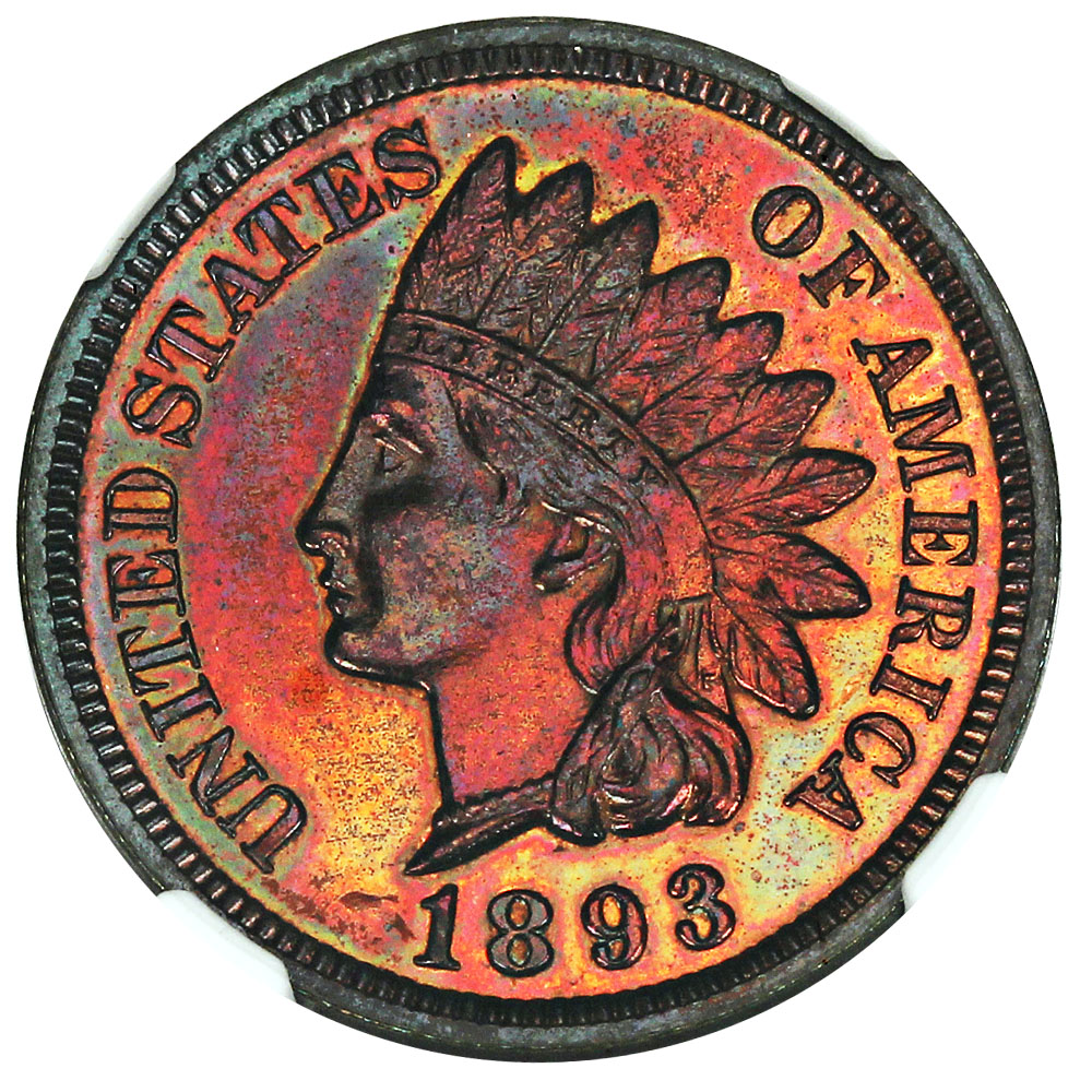 image for: 1893 1c NGC Proof 64 RB