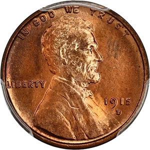 image for: 1915-D 1c PCGS MS66 RD