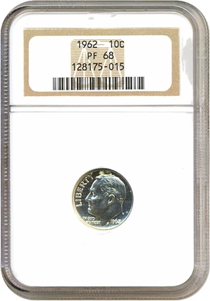 image for: 1962 10c NGC Proof 68