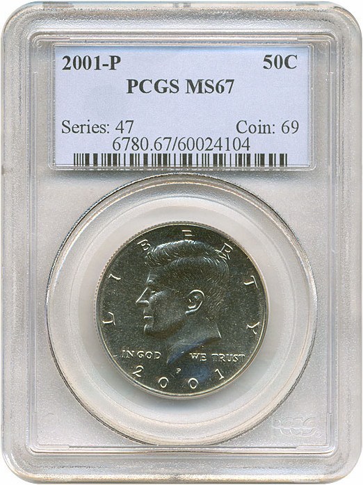 image for: 2001-P 50c  PCGS MS67 