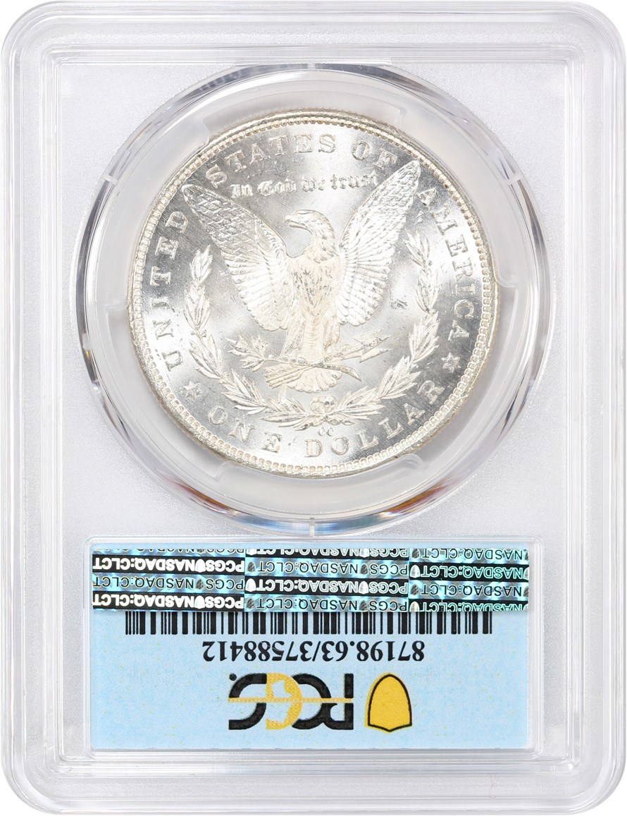 image for: 1890-CC $1 PCGS/CAC MS63 (Tailbar, VAM-4) ex: Carson City Collection/D.L. Hansen