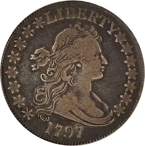image for: 1797 50c PCGS/CAC F15